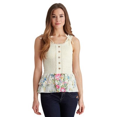 Cream first blooms top